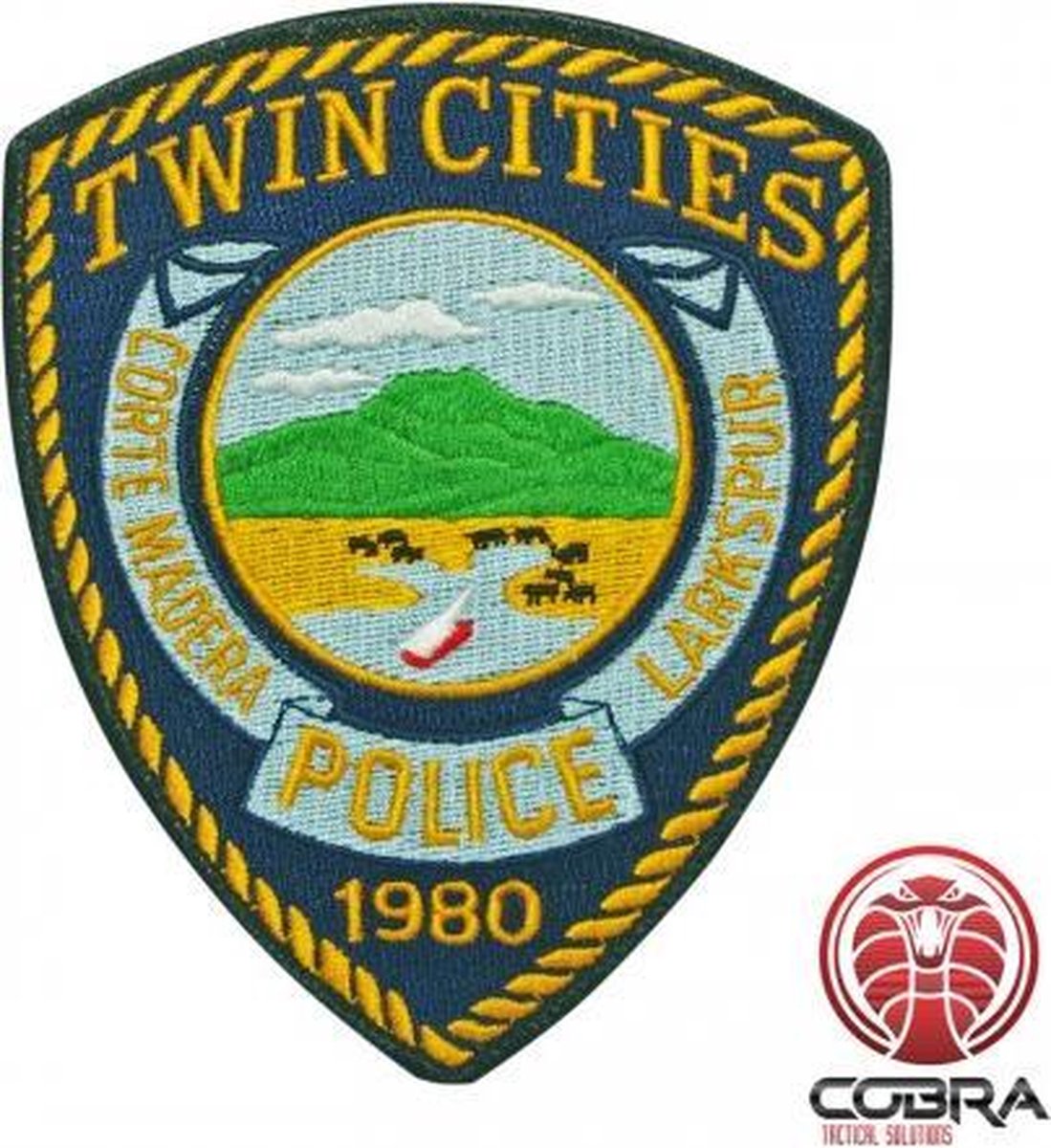 Twin Cities Police geborduurde patch | Strijkpatches | Military Airsoft